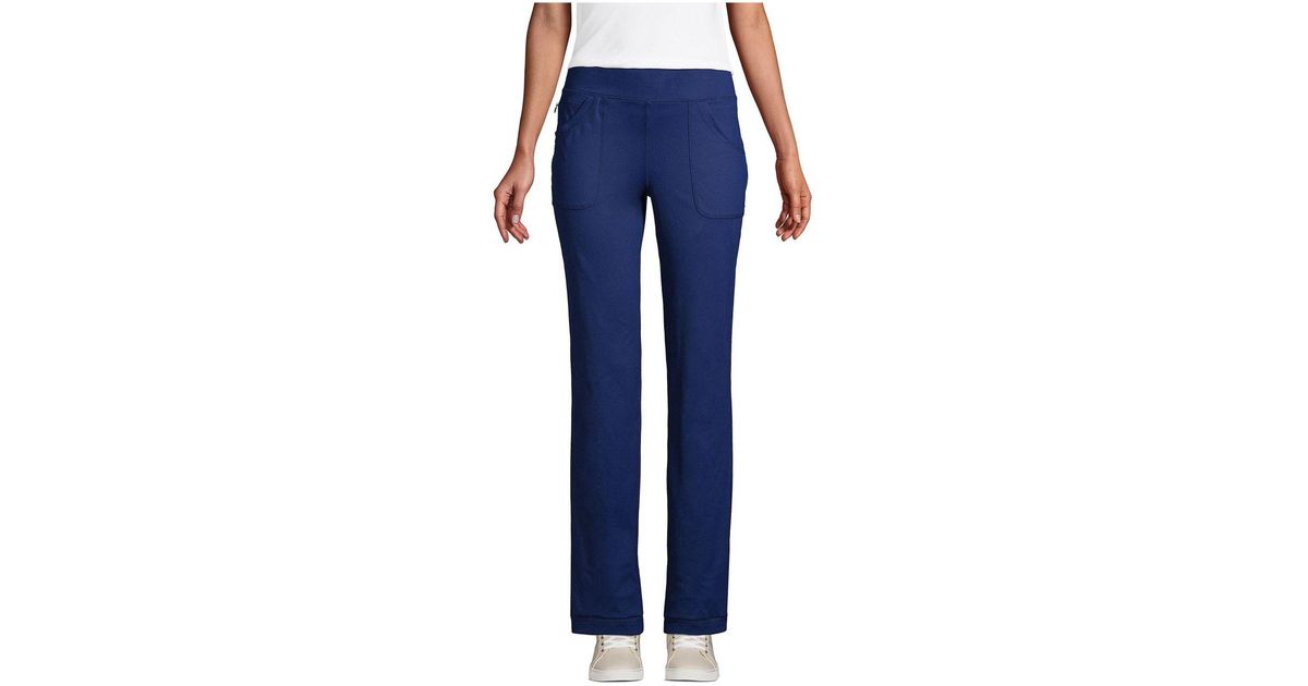Lands' End Tall Active 5 Pocket Pants in Blue Lyst