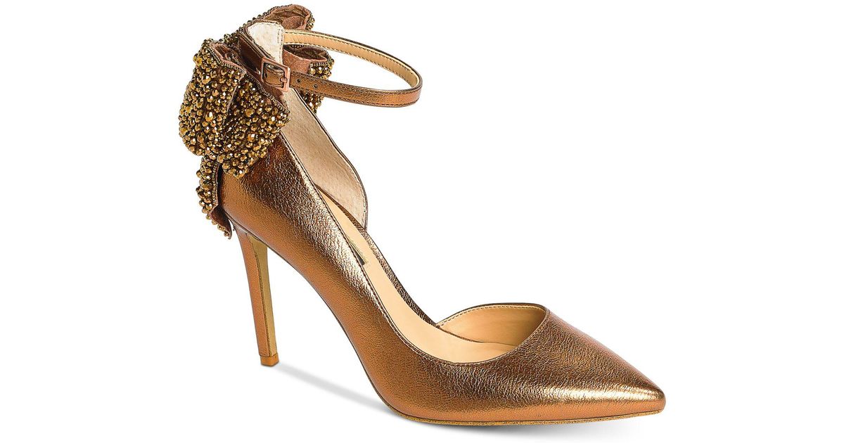 INC International Concepts I.n.c. Kaison Evening Bow Pumps, Created For  Macy's in Metallic | Lyst