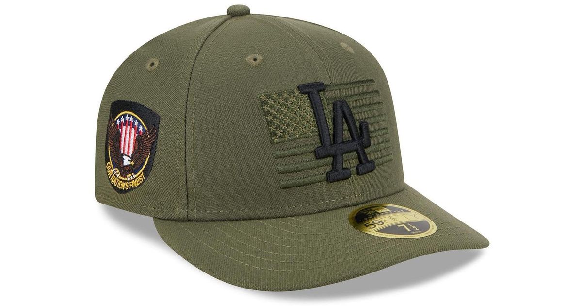 KTZ Green Los Angeles Dodgers 2023 Armed Forces Day Low Profile 59fifty