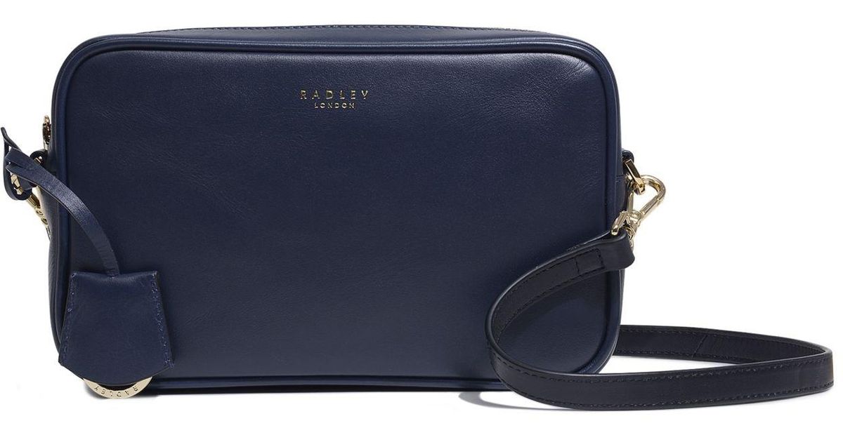 Radley Leather Manor Grove Small Ziptop Camera Bag in Blue Lyst