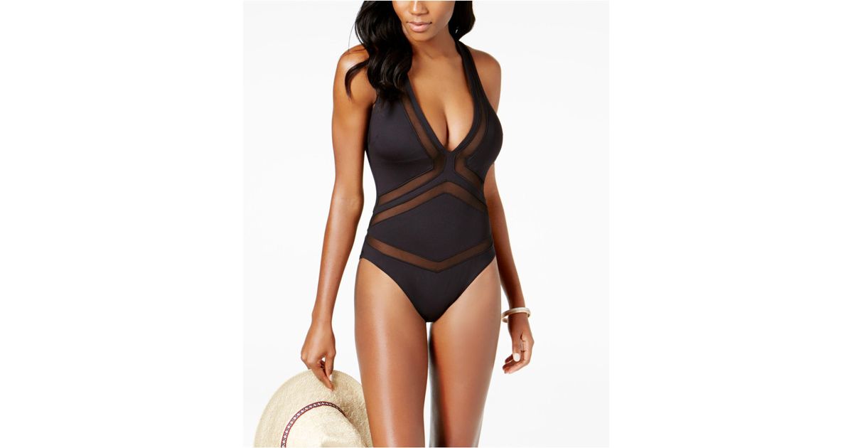 kenneth cole black bathing suit