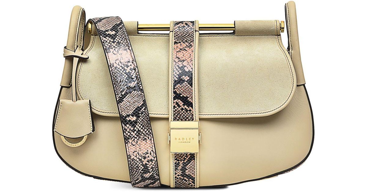 Radley Grosvenor Remastered Medium Leather Flapover Shoulder Bag in