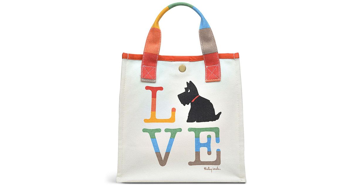 Radley Pride Small Open Top Canvas Tote Bag in White Lyst