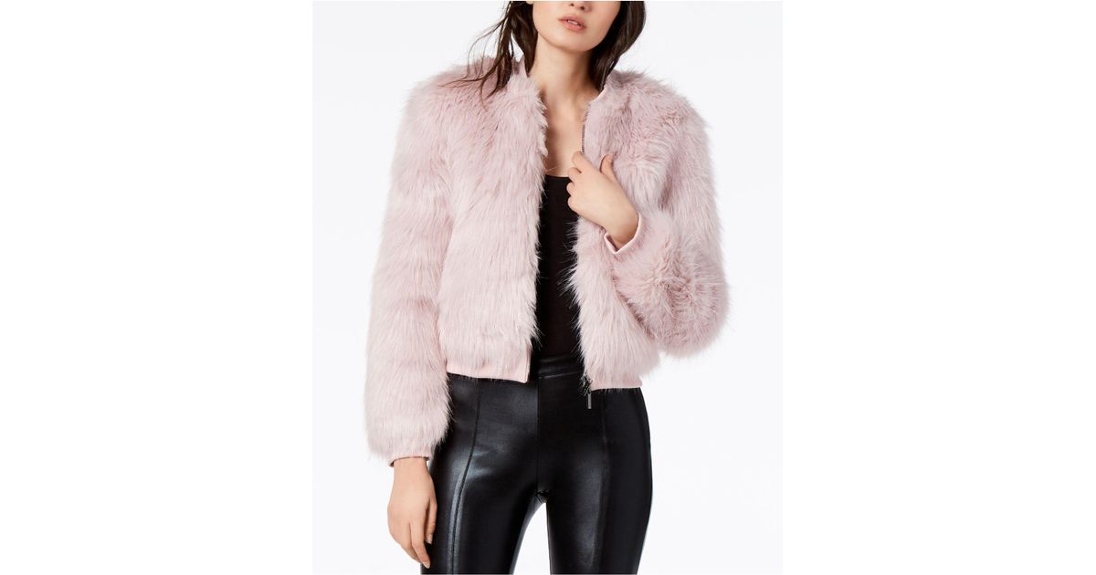 armani exchange faux fur jacket