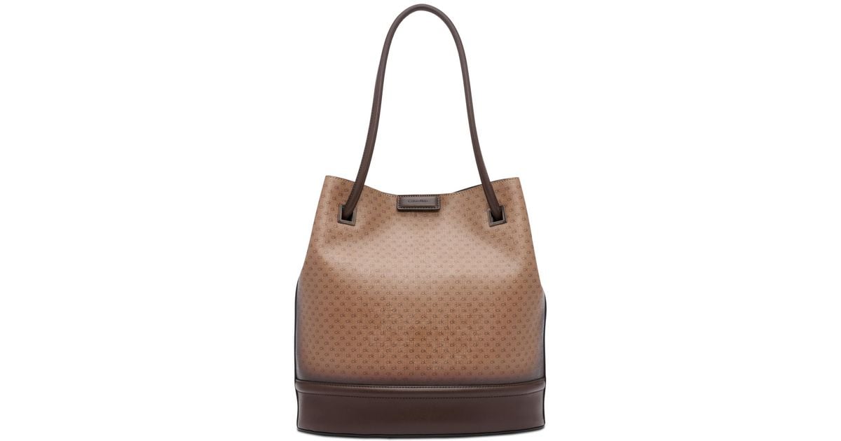 Calvin klein deals signature tote