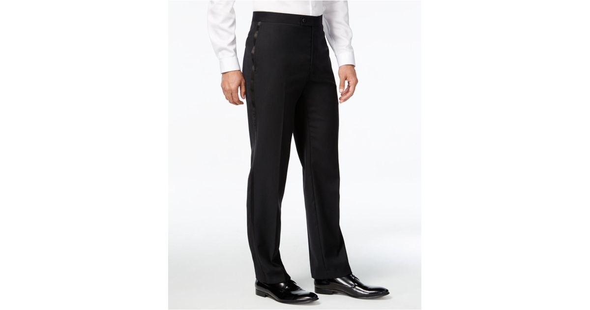 calvin klein slim fit tuxedo pants