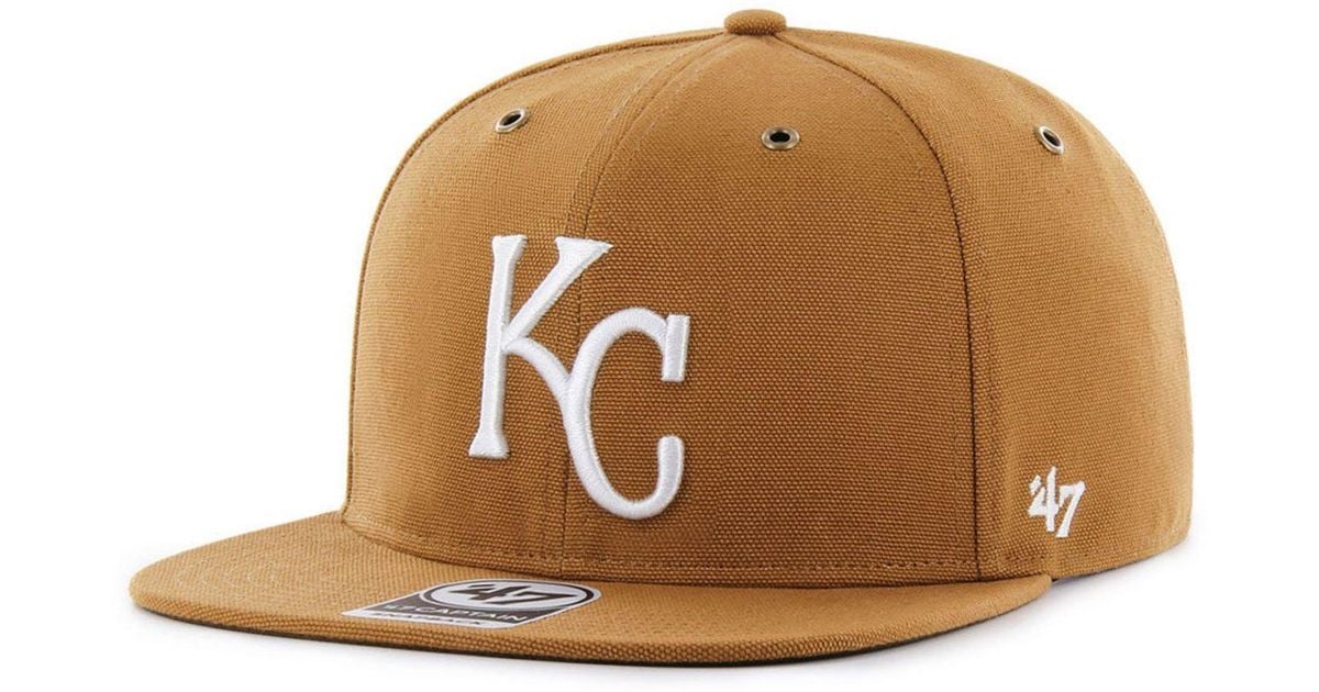 47 Brand Kansas City Royals Carhartt Captain Cap in Brown for Men | Lyst