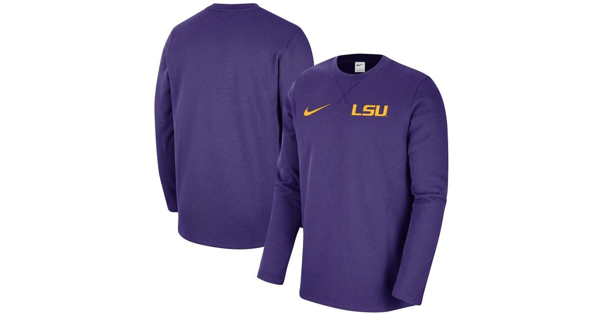 Nike Purple Lsu Tigers Pullover Sweatshirt in Blue for Men Lyst