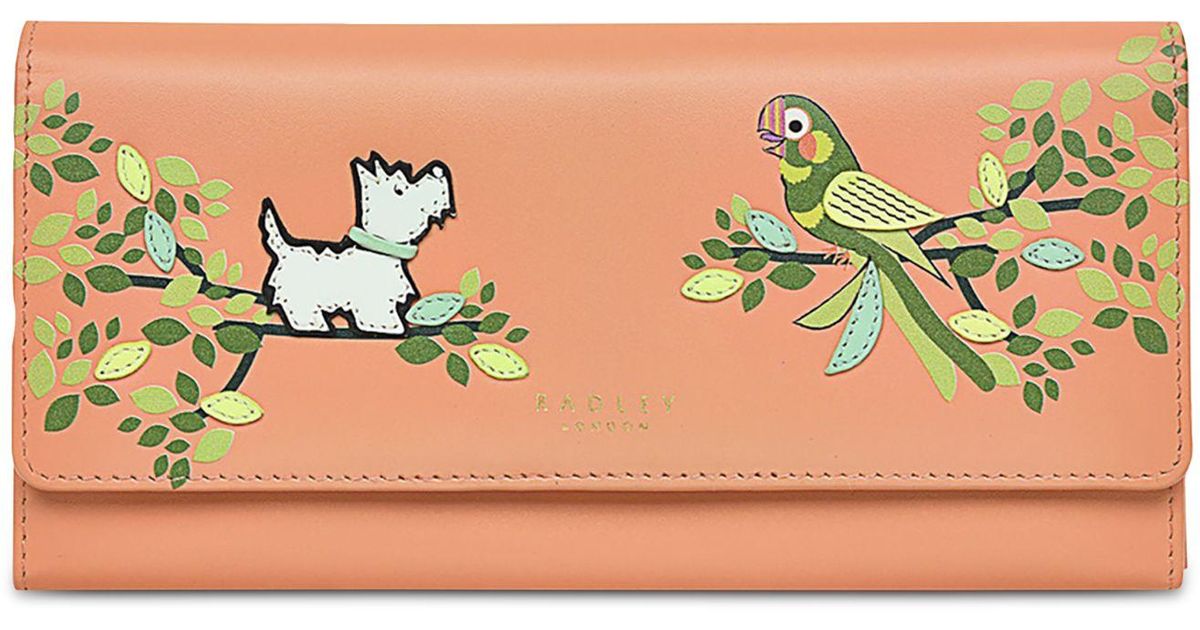 Radley Parakeet Pal Large Leather Wallet in Natural Lyst