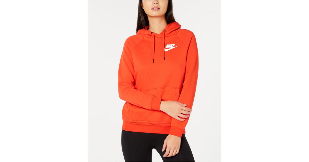 nike women's sportswear rally hoodie red