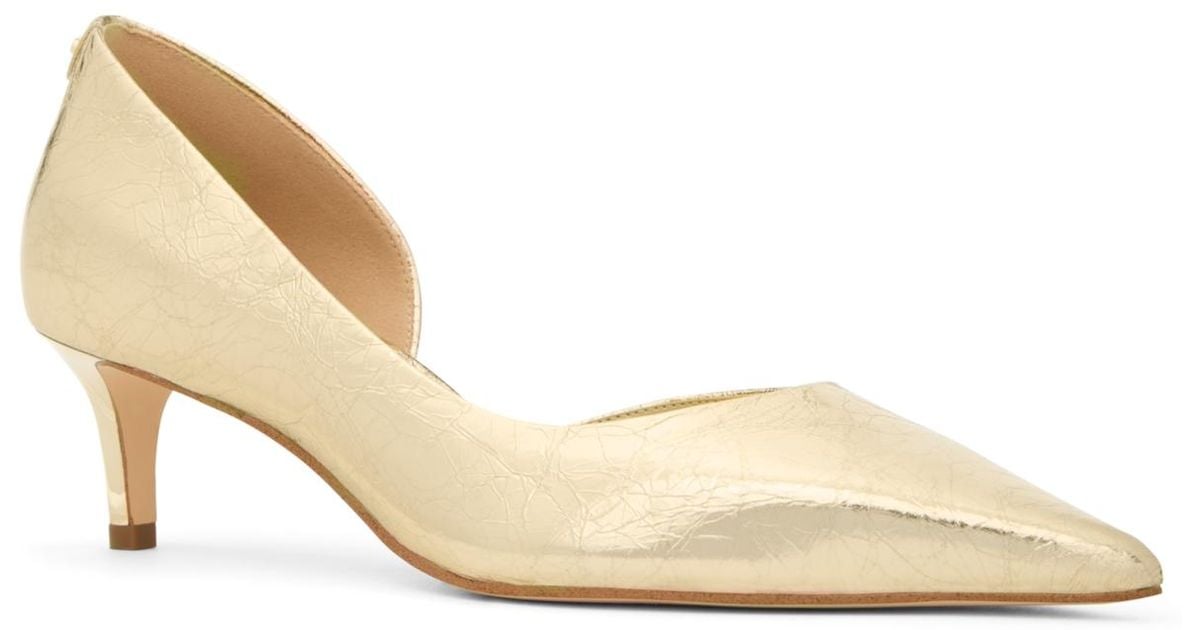 Michael Kors Michael Elyse Kitten Pumps in White Lyst