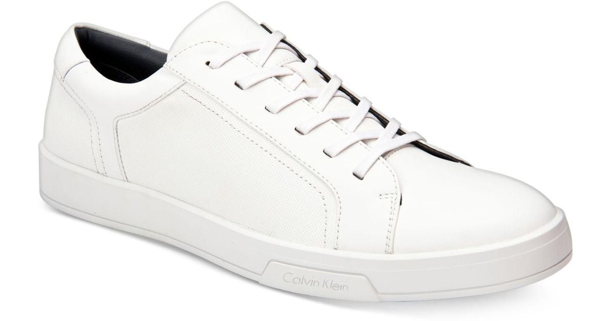 calvin klein white sneakers men