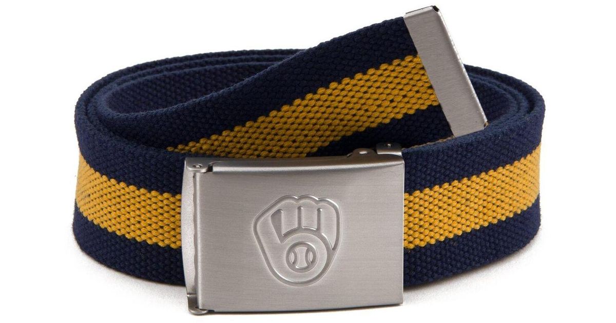 Eagles Wings Milwaukee Brewers Fabric Belt in Blue for Men Lyst