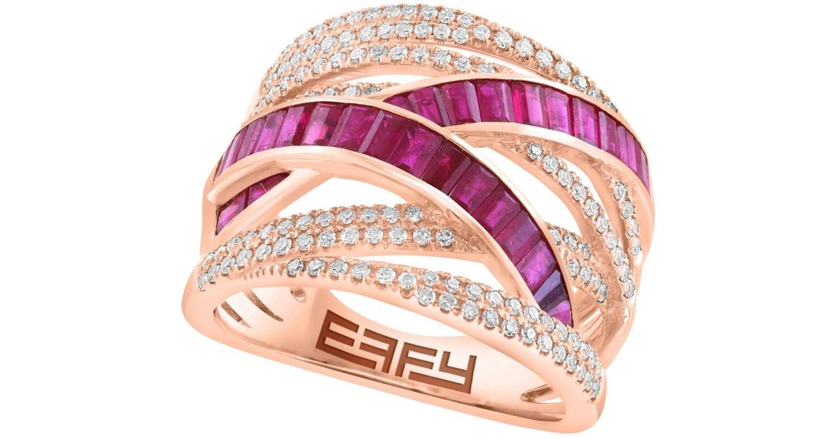Effy Diamond (3/8 Ct. T.w. in Pink | Lyst