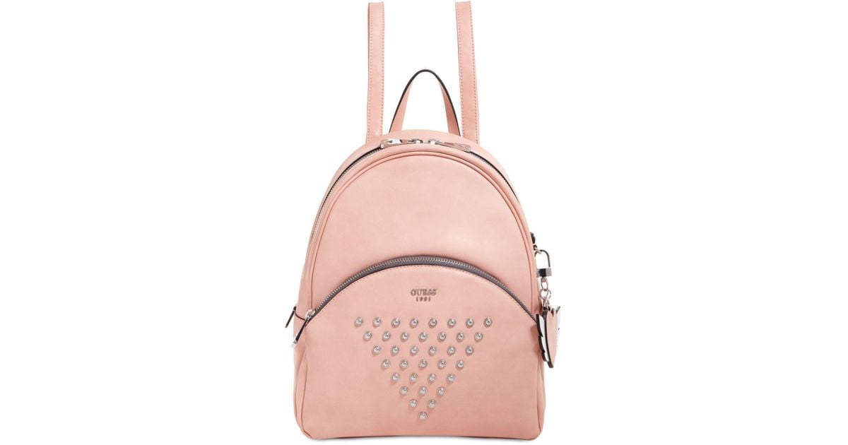 guess pink mini backpack