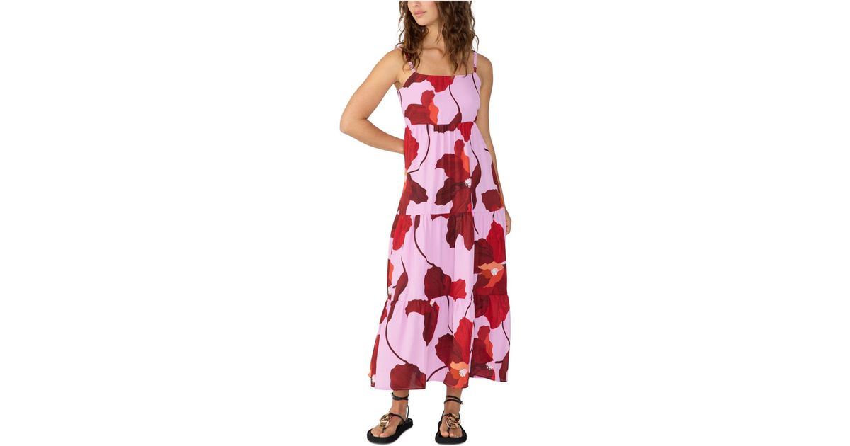 Sanctuary Get Away Floral-print Maxi Dress in Red | Lyst