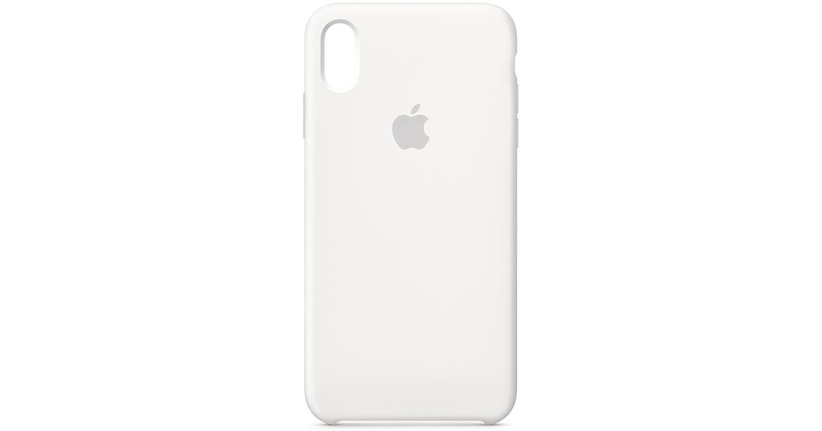 Apple Iphone Xs Max Silicone Case In White Lyst