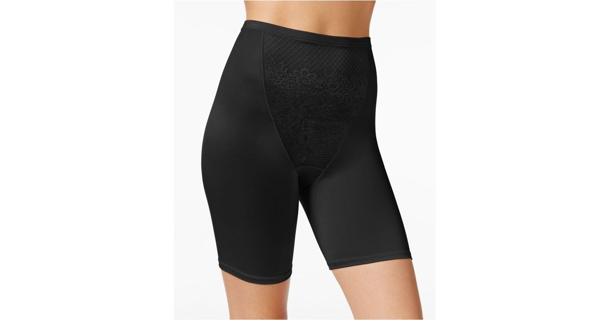 Vanity Fair Black Smoothing Comfort Lace Panel Slip Shorts 12290 Lyst
