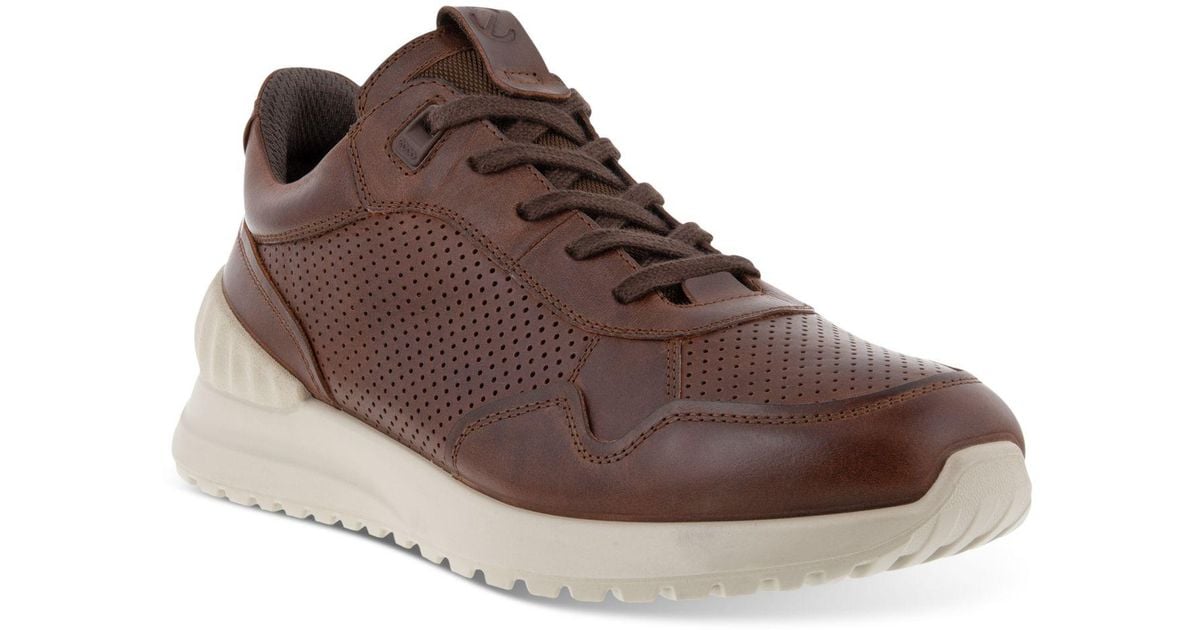 Ecco Leather Astir Lite Hybrid Sneaker in Mink/Coffee (Brown) for Men ...