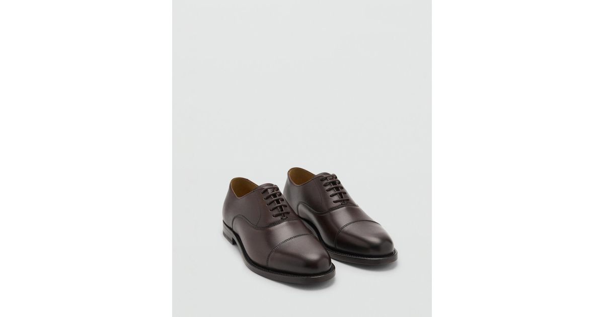 Mango Oxford Style Leather Shoes in Brown for Men | Lyst display picture 1