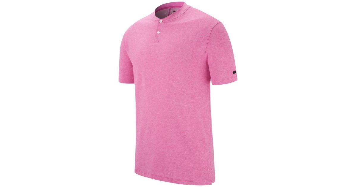 Nike Tiger Woods Vapor Golf Polo in Pink for Men | Lyst