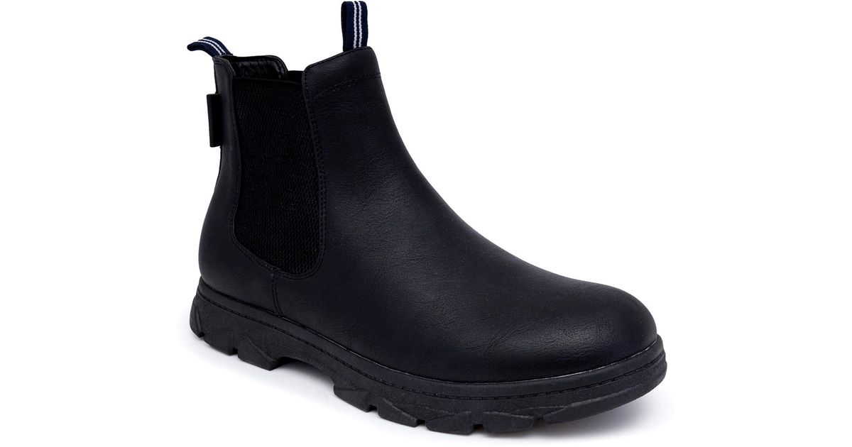 Nautica Wuzer Chelsea Boots in Black for Men | Lyst
