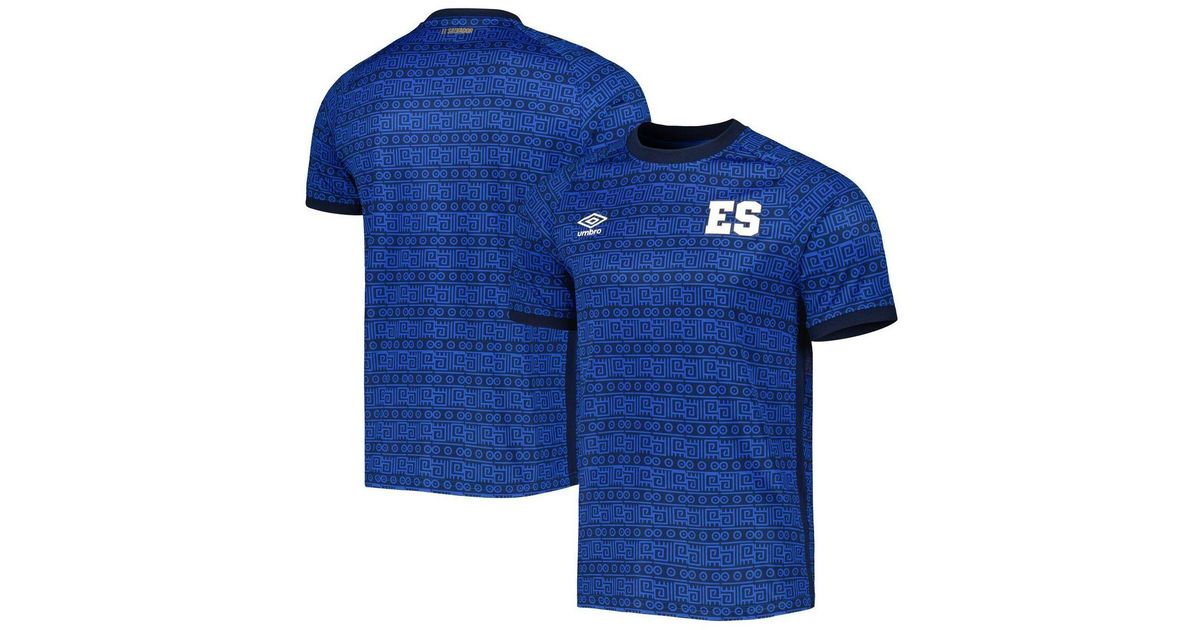 Umbro Blue El Salvador National Team 2023/24 Prematch Jersey for Men