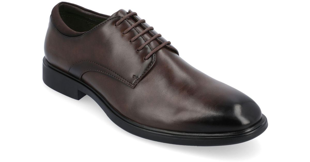 Vance Co. Kimball Plain Toe Dress Shoes in Brown for Men Lyst