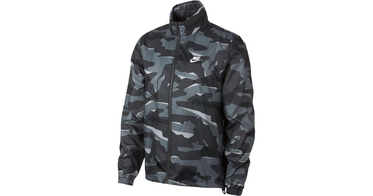 Synthetic Sportswear Camo Windbreaker 
