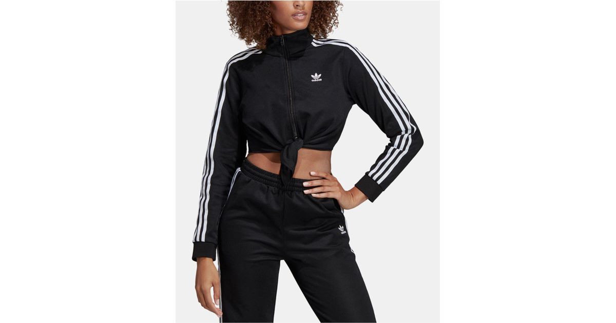 adidas knotted track top