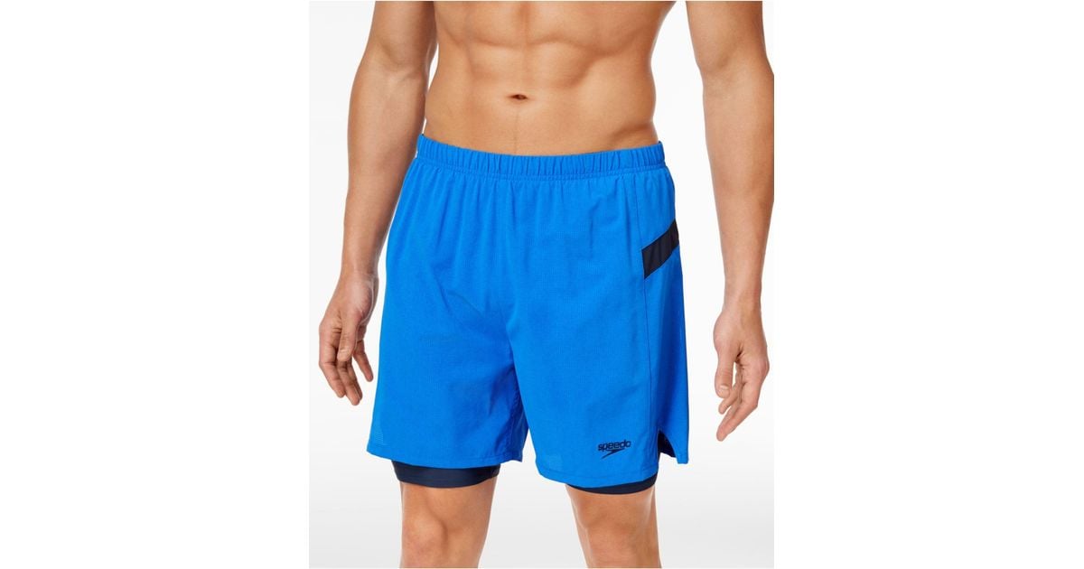 Speedo Synthetic Men's Hydrosprinter With Compression Jammer Swim Trunks in  Blue for Men - Lyst