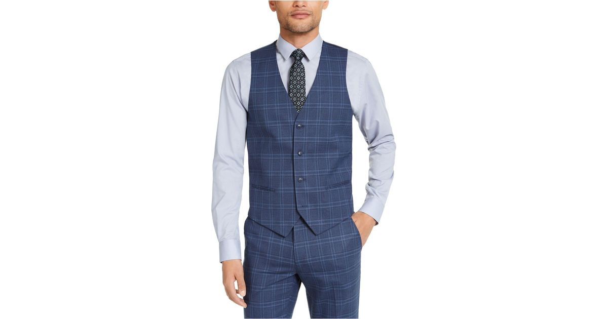 alfani medium blue suit