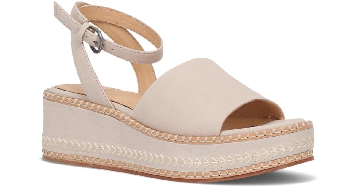 frye white sandals
