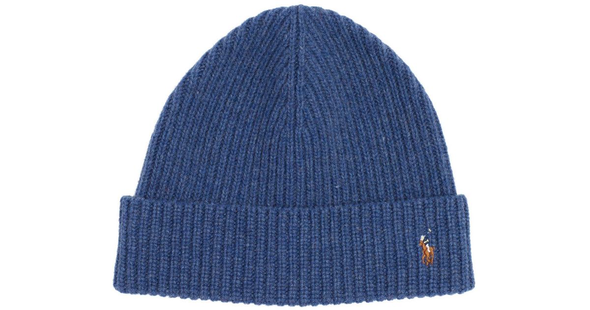 blue polo beanie