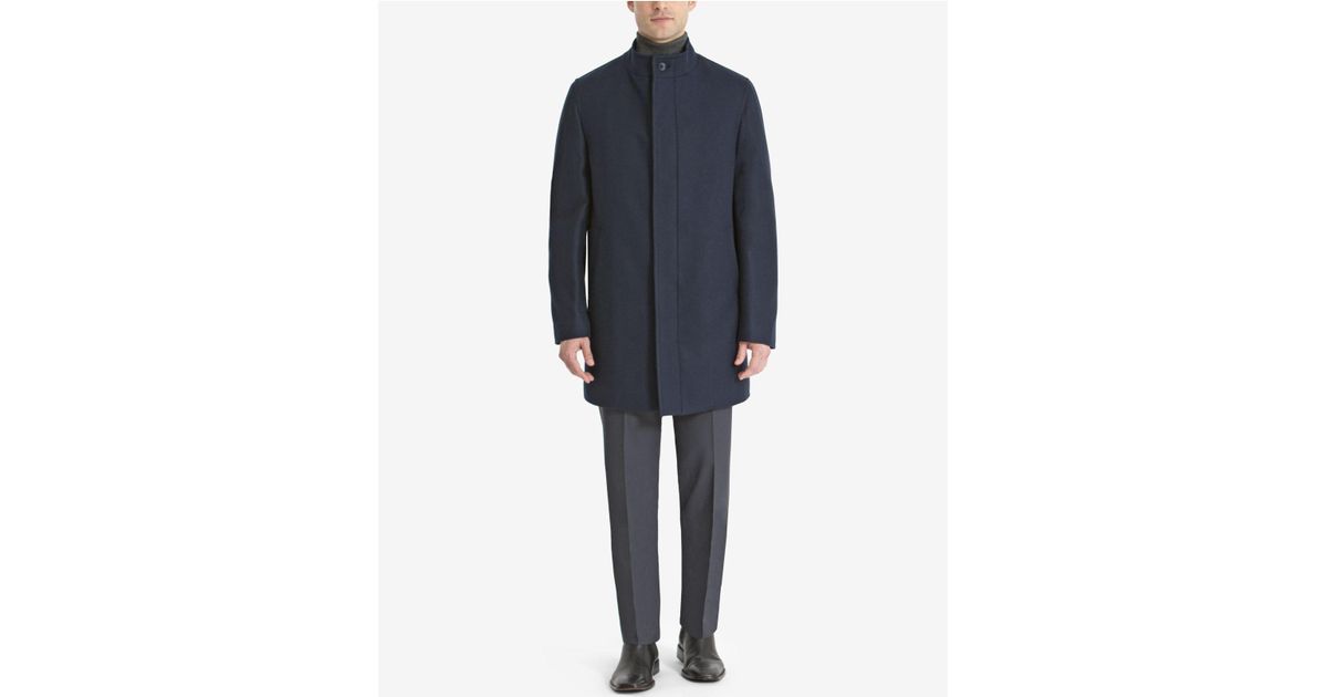 calvin klein slim fit overcoat
