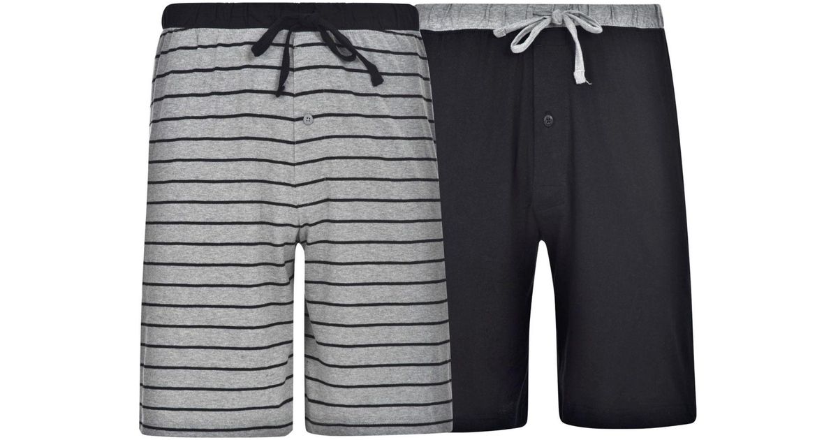 Hanes Cotton Big And Tall Knit Jam, 2 Pack in Black for Men Lyst