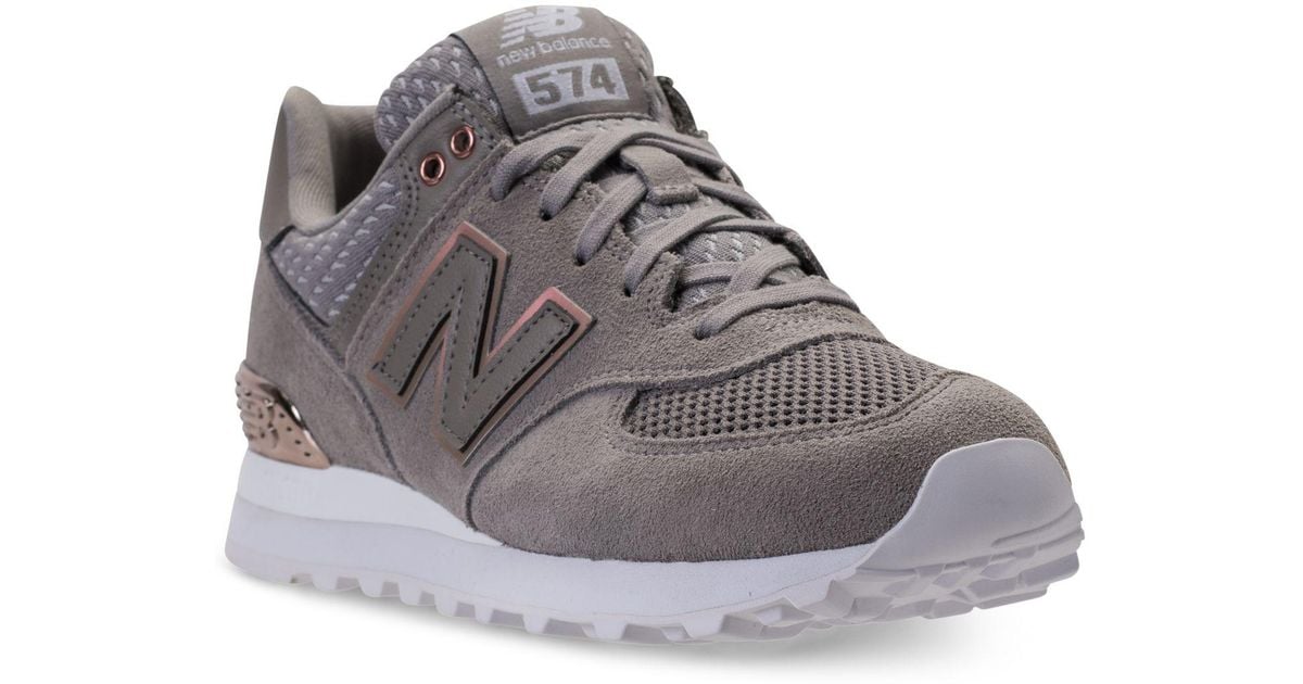 new balance 574 gray and rose gold