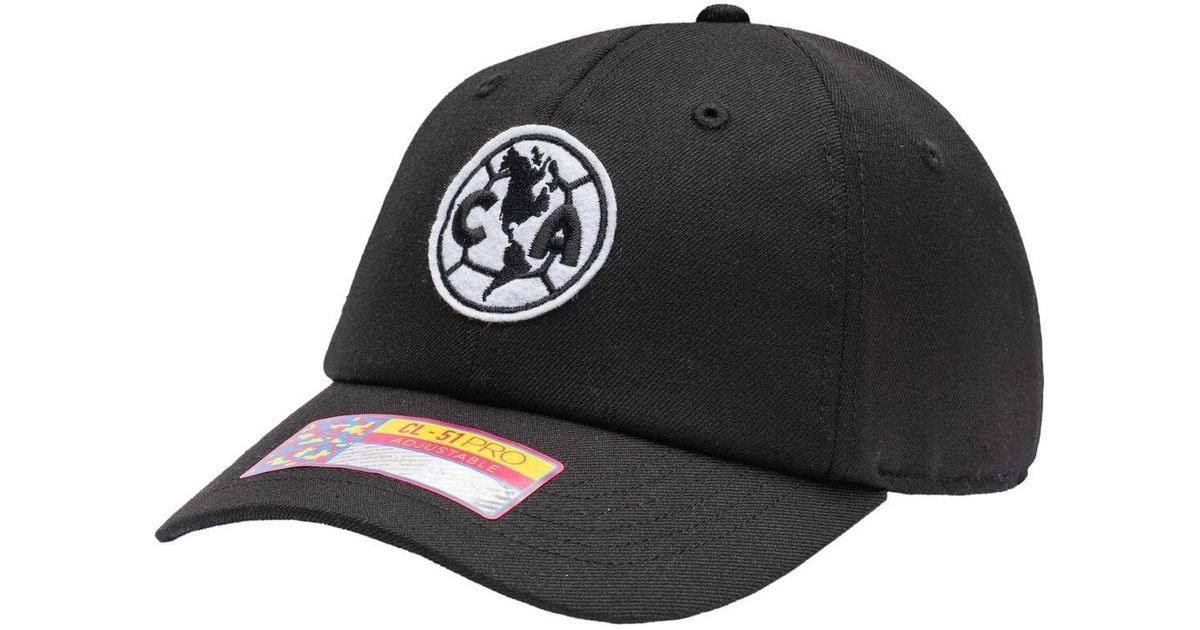 Fan Ink Club America Berkeley Classic Adjustable Hat in Black for Men