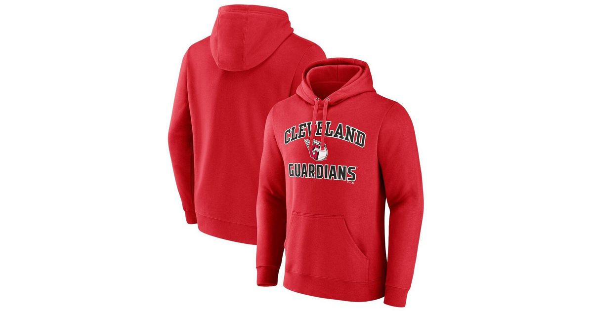 Men's Fanatics Branded Red/Navy St. Louis Cardinals Chip in Team Pullover Hoodie