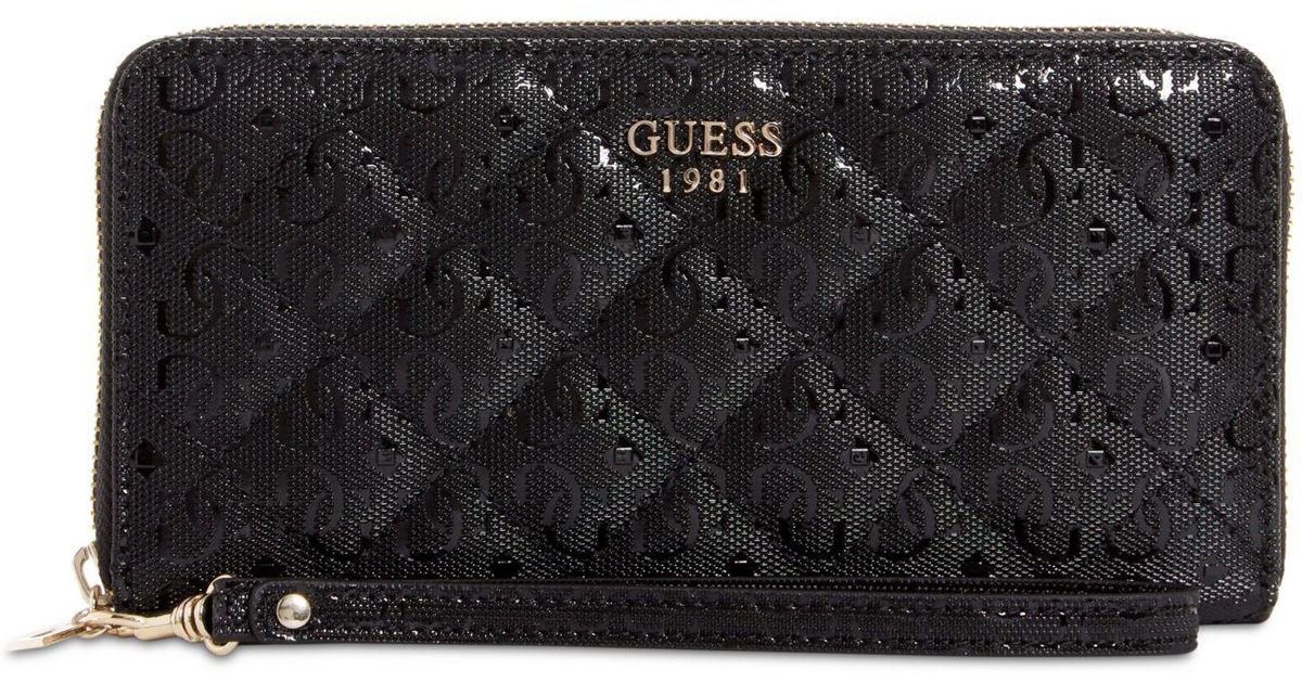 black guess wallet