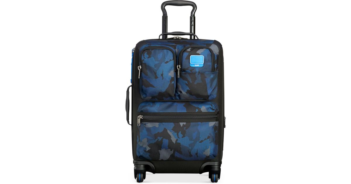 tumi blue camo luggage