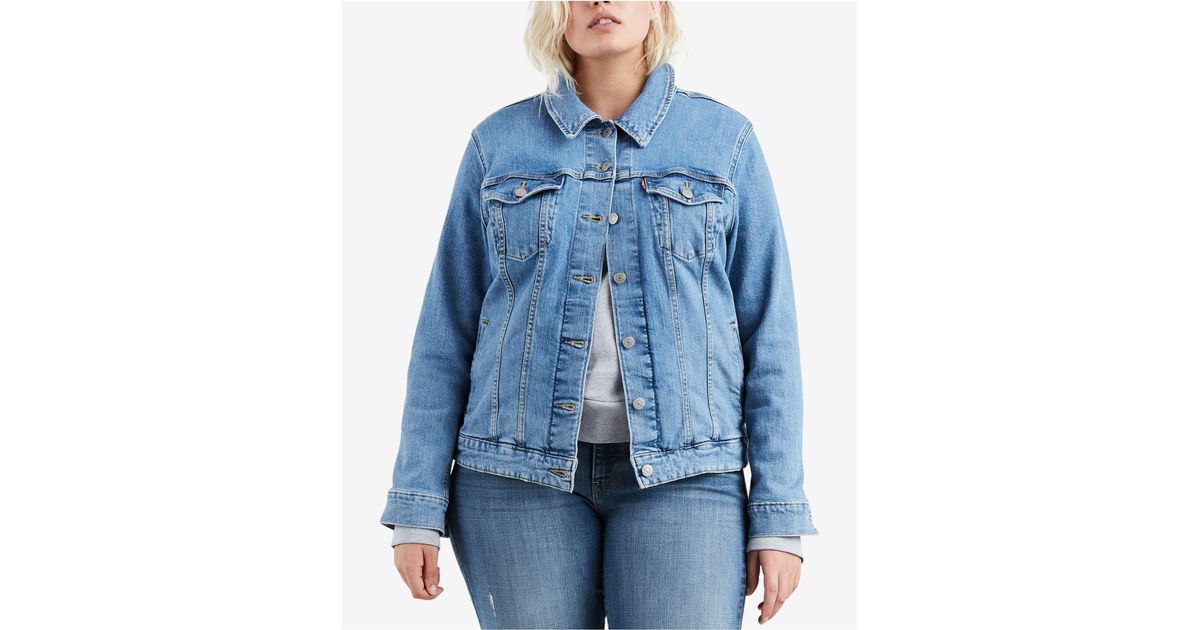 levi's plus size trucker denim jacket