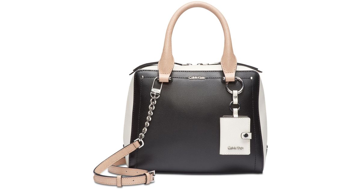 calvin klein boxy small satchel