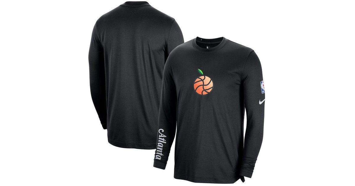 Nike Black Atlanta Hawks 2022/23 City Edition Pregame Warmup Long