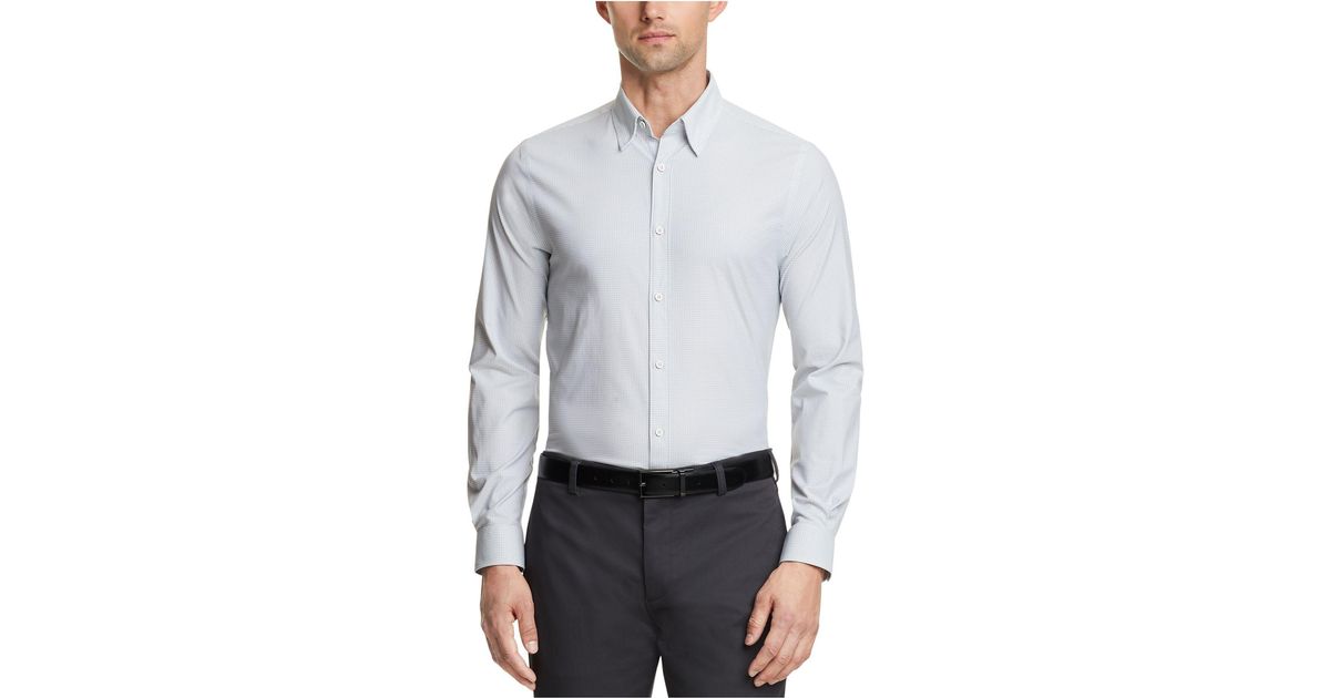 Tommy Hilfiger Synthetic No-tuck Casual Slim Fit Stretch Dress Shirt in ...