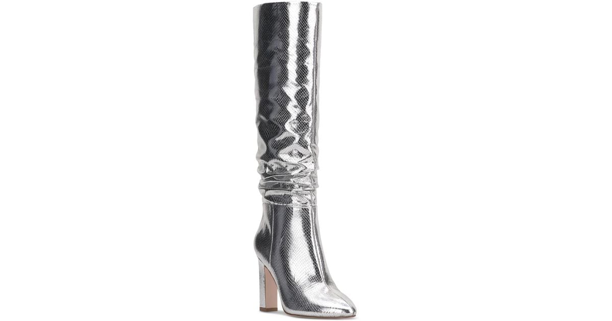 Jessica Simpson Minerva Knee high Slouchy Dress Boots in White Lyst