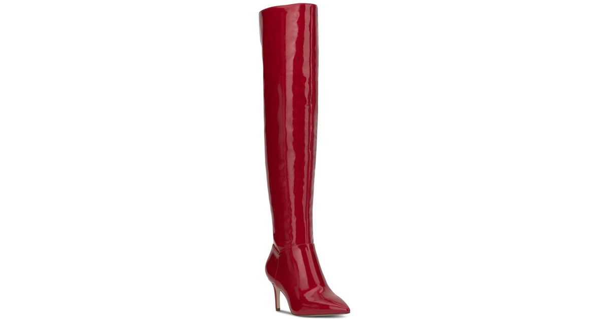 Jessica Simpson Verity Wide calf Over the knee Dress Boots in Red Lyst