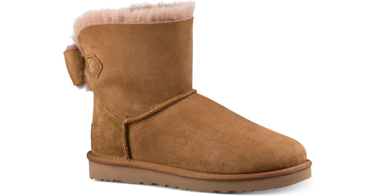 UGG Wool Naveah Shearling Bow Boots in 