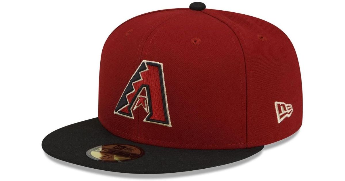 KTZ Arizona Diamondbacks 2023 World Series Side Patch 59fifty Fitted Hat in Red for Men Lyst