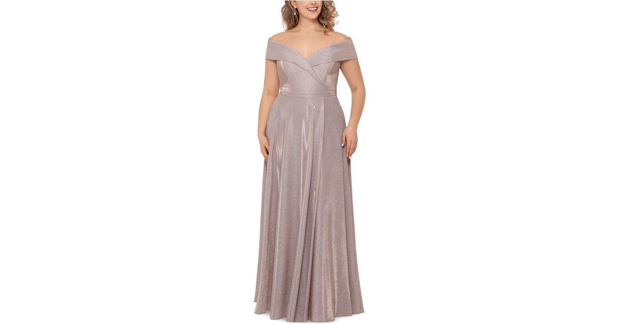 xscape glitter gown
